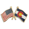 Colorado & USA Flag Pin